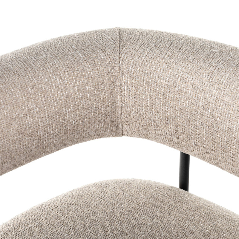 Grayson Counter and Bar Stool, Light Camel Polyester, Counter Stool (26.5" Seat Height), Solid