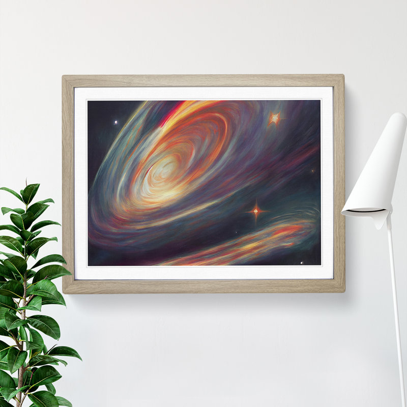 Captivating Galaxy Vol.3 - Framed Print, Oak, 46cm H x 64cm W x 2cm D