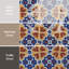 Déco provincial de l'Alhambra 6 po X 6 po Carreau de porcelaine