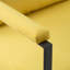 Pour le salon et la chambre à coucher, fauteuil d'appoint moderne 2 places, structure entièrement en métal, finition jaune