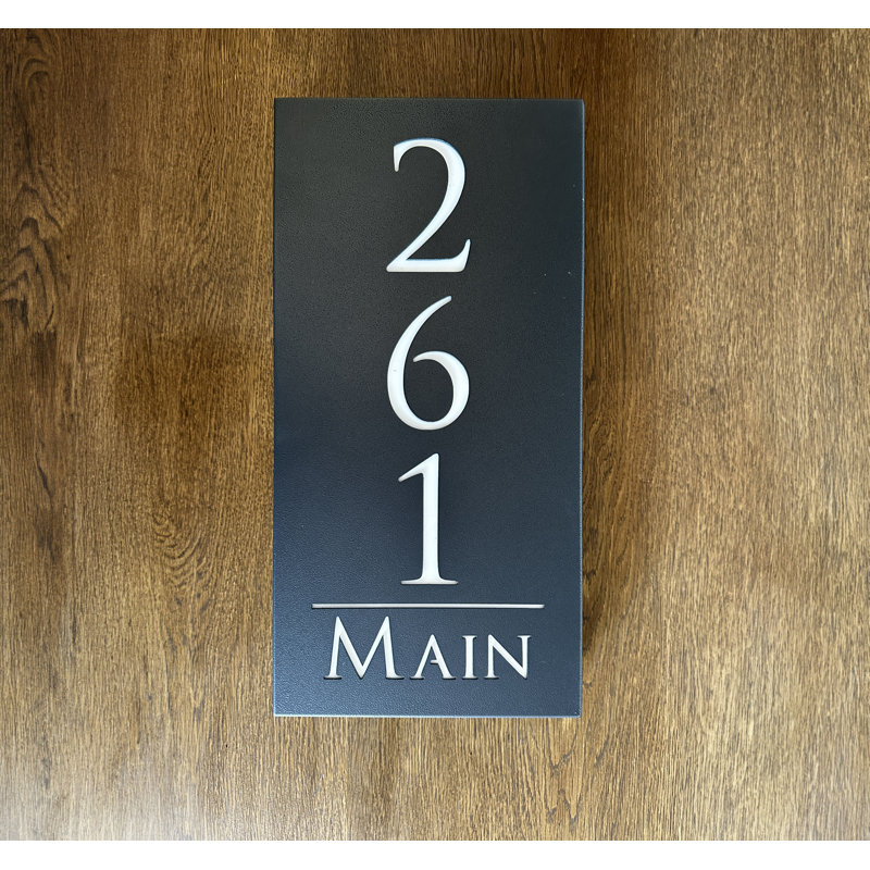 Plaque d'adresse sur 1 ligne, Oui