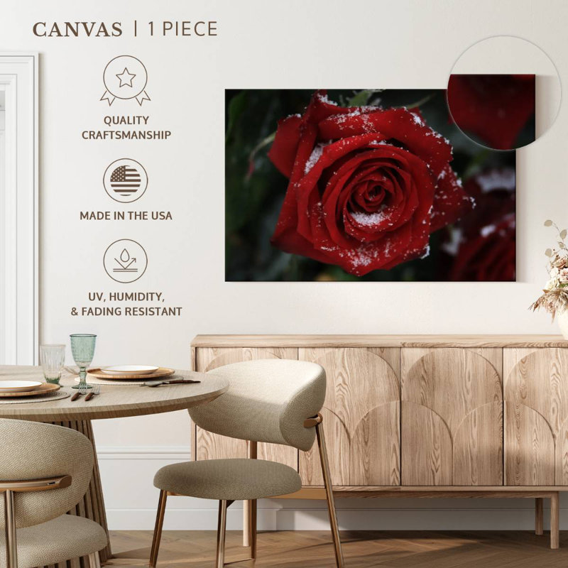 Rose rouge Harnek, H 32 po x l 48 po