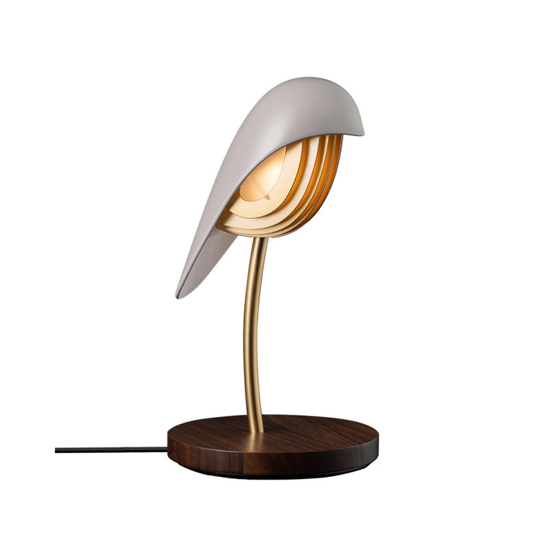 Lampe de table à DEL, Beige/noir
