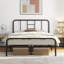 Metal-Framed Bed with High Headboard-845324174-847307026