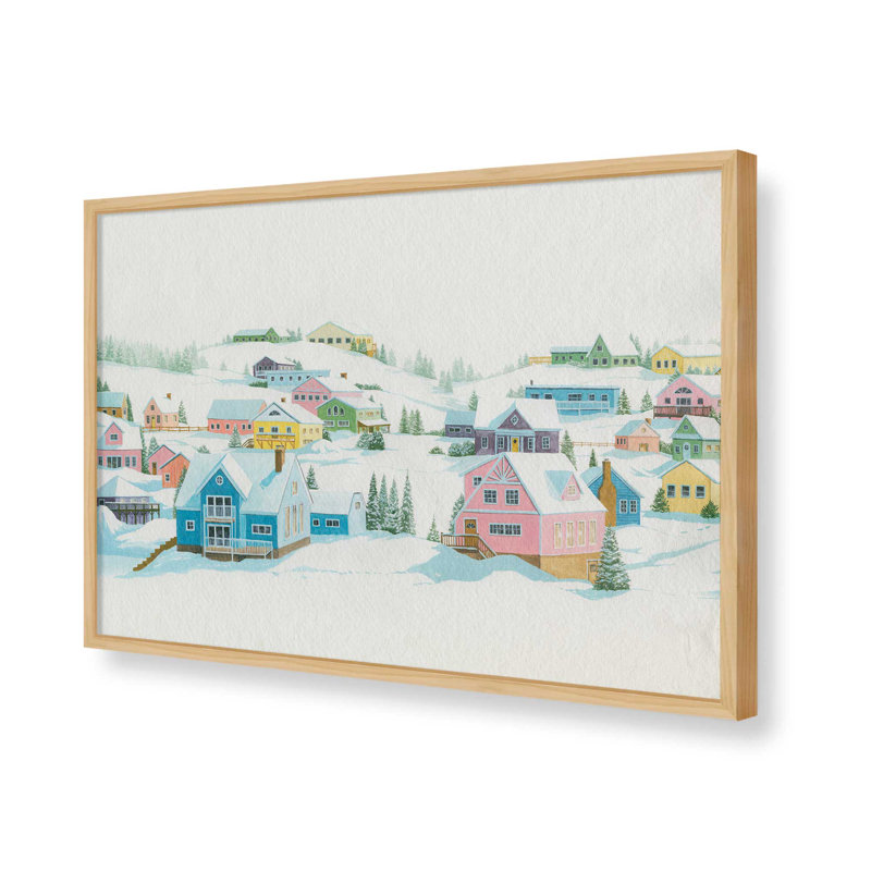 «Pastel Mountain III» par Grace Popp, reproduction d'art, H 12 po x l 18 po, Impression sur cadre ouvert sans papier mat