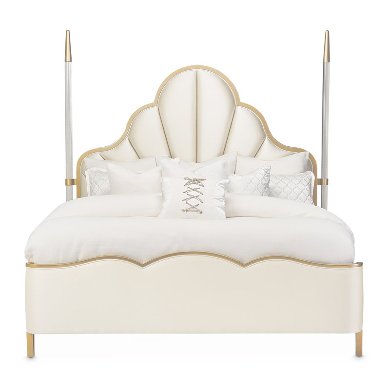 Malibu Crest Upholstered Standard 4 Piece Bedroom Set, King