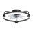  Cissline 20" Modern Black Flush-mount Ceiling Fan Light With Curved Led Frame For Bedroom & Living Spaces