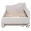 L-Shaped Upholstered Daybed With Pop Up Trundle-1710781183