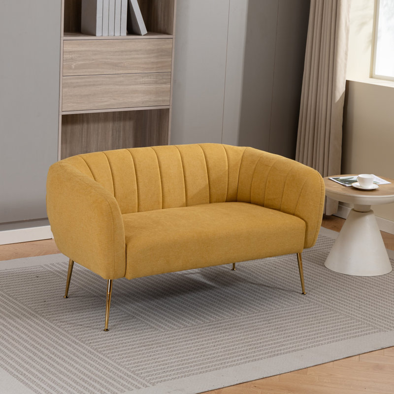 2 Seater Loveseat, Yellow