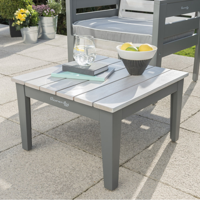 Lillie Square Eucalyptus Outdoor , 50cm cm W 50cm cm D, Grey Wash/Grey