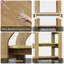 Bibliothèque haute en bois-12290252