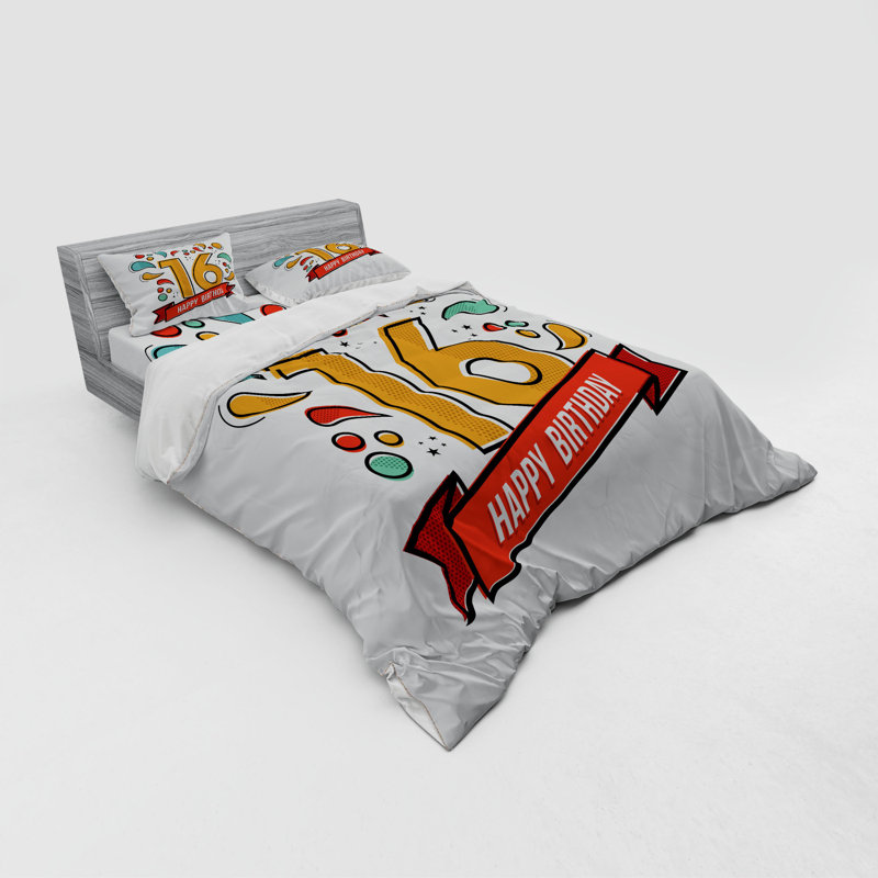 Ensemble de housse de couette en microfibre, Housse de couette grand + 3 pièces supplémentair