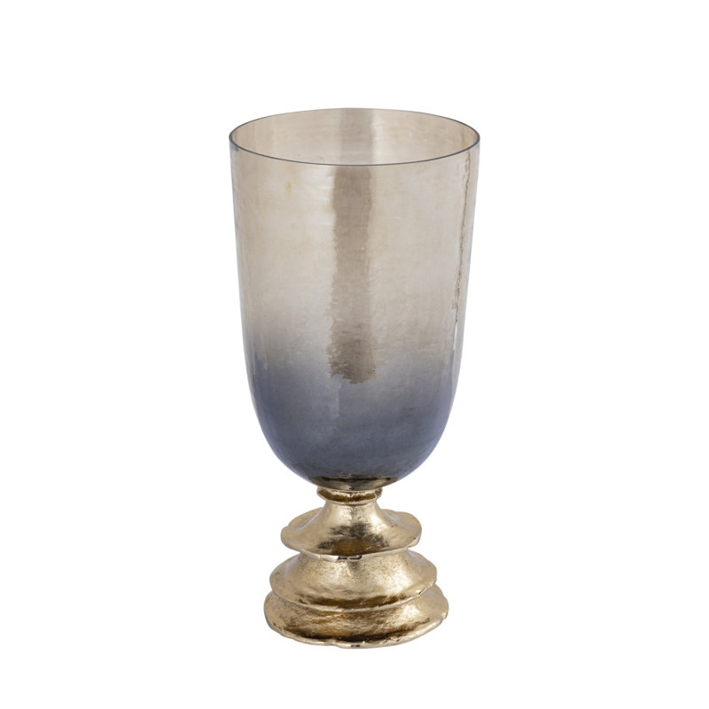 Glass Tabletop Tealight Holder, 44cm H x 21cm W x 21cm D