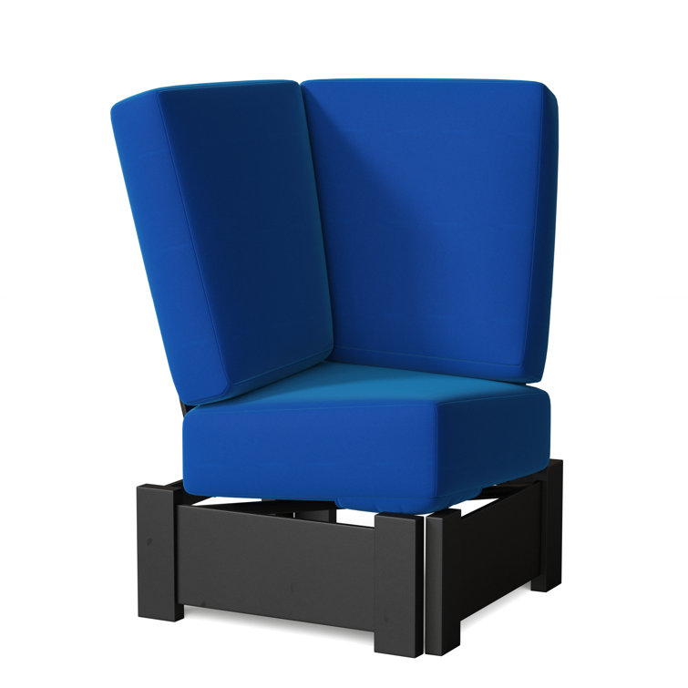 Chaise de patio avec coussins Cherin