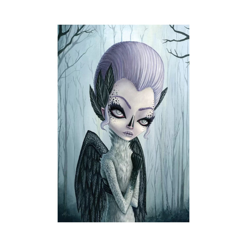 Violet by Megan Majewski - Wrapped Canvas Print, 20.32 cm H x 30.48 cm W