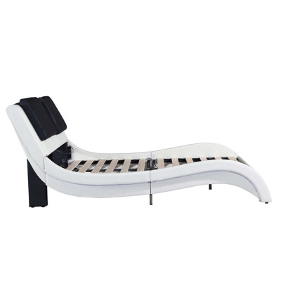 Faux Leather Upholstered Platform Bed Frame: LED, Bluetooth Music, RGB, Vibration Massage