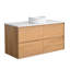 Meuble-lavabo mural moderne avec lavabo vasque et 2 tiroirs Modern-131427380-131427382