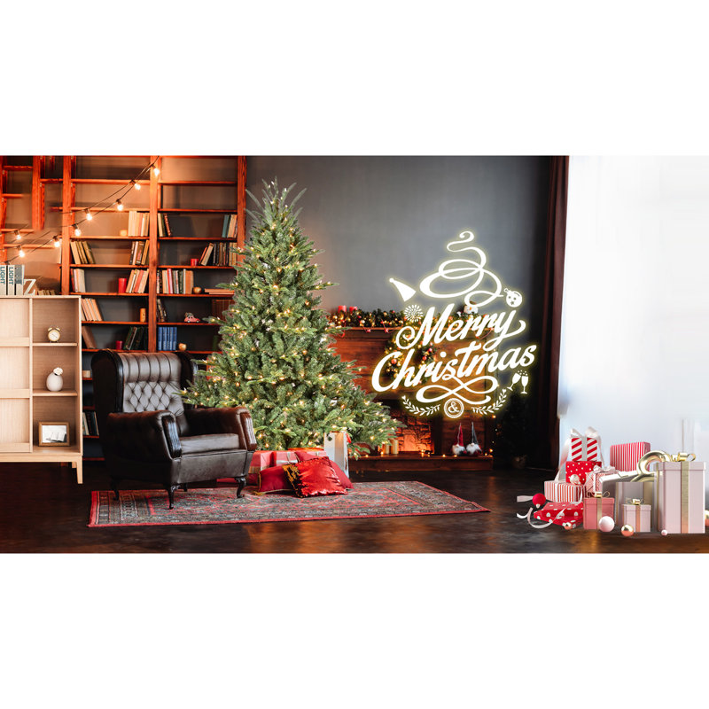 Arbre de Noël de 4 pi, 150 lumières UL, 673 pointes en PE réalistes, base large pour grands centres de table dans des espaces plus grands, branches à charnières à installation rapide, décor de centre de table en métal renforcé, stable