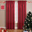 2 Panels Faux Silk Rod Pocket Semi Sheer Curtains-590794704-590794706