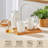 12oz White Ribbed Ceramic Mugs Set of 4-135447373