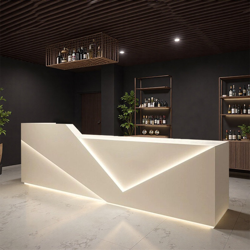Comptoir de bar élégant et multifonctionnel - Style tendance pour les bars, les restaurants et les espaces de divertissement publics