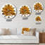 Horloge murale en métal «The Most Beautiful Yellow Tree I»-93379064