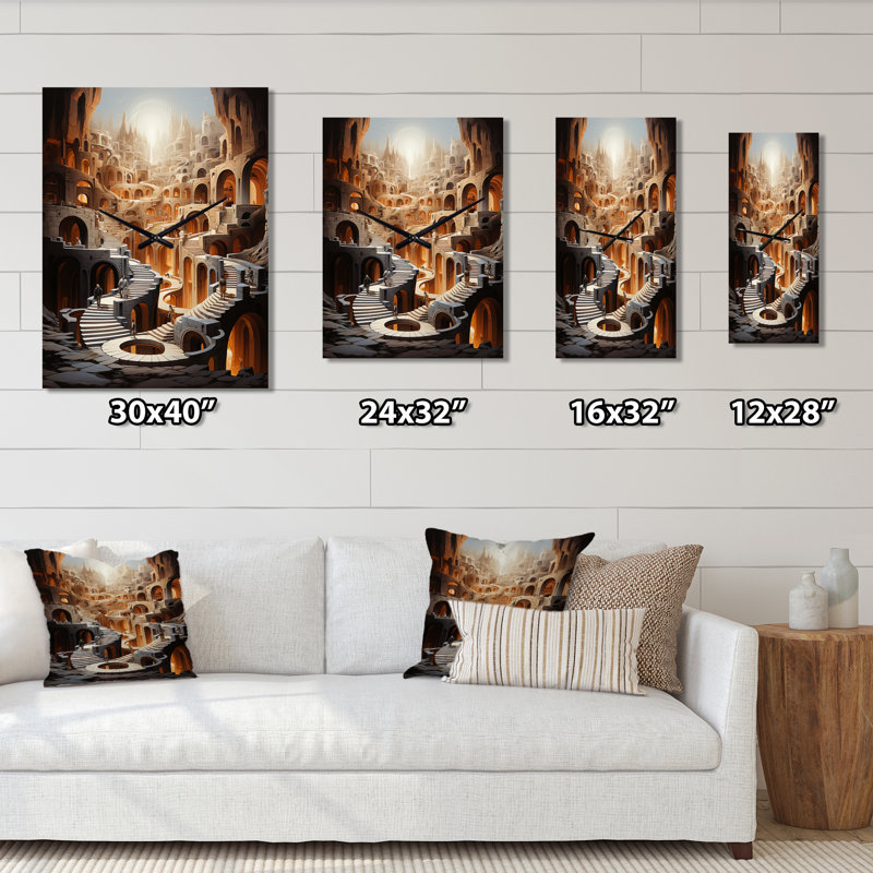 Horloge murale moderne Calonder, Grand