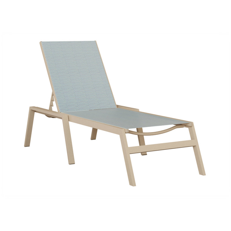 Berlin Gardens Vida Chaise Armless Lounge, Luna Multi, Sky Blue