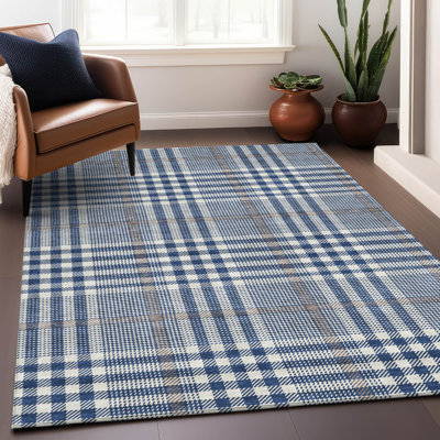 Tapis intérieur / extérieur bleu Samira 