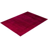 Overdyed One-of-a-Kind 9' 3" X 11' 10" Hand Knotted Area Rug