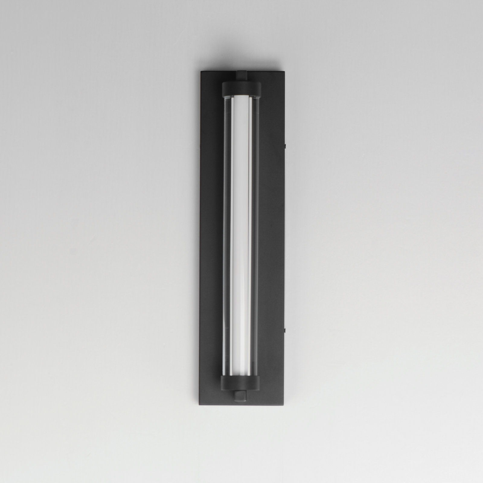 Machaela Single Light Cylinder Outdoor LED Wall Light, 4.75" H x 18.5" W x 4.25" D