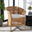 Fauteuil Adlynn en brun