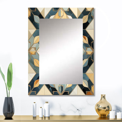 Heba - Teal Modern Wall Mirror