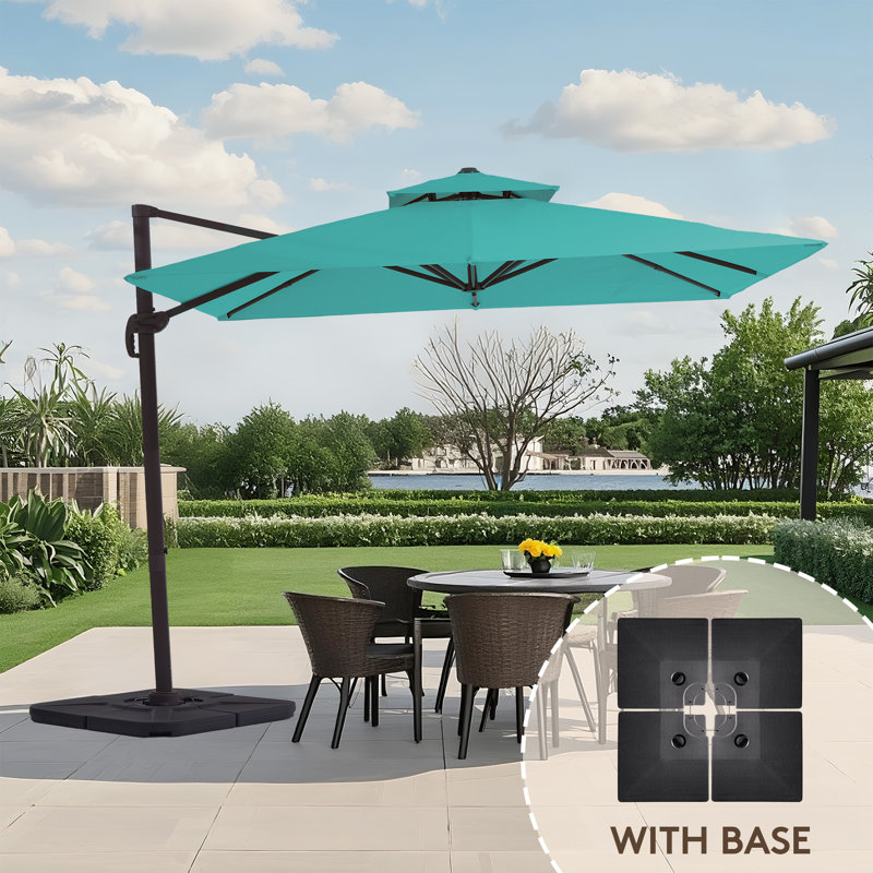Parasol rectangulaire en porte-à-faux 120 "x 120" Pulk