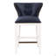 Tabouret de comptoir en similicuir et bois