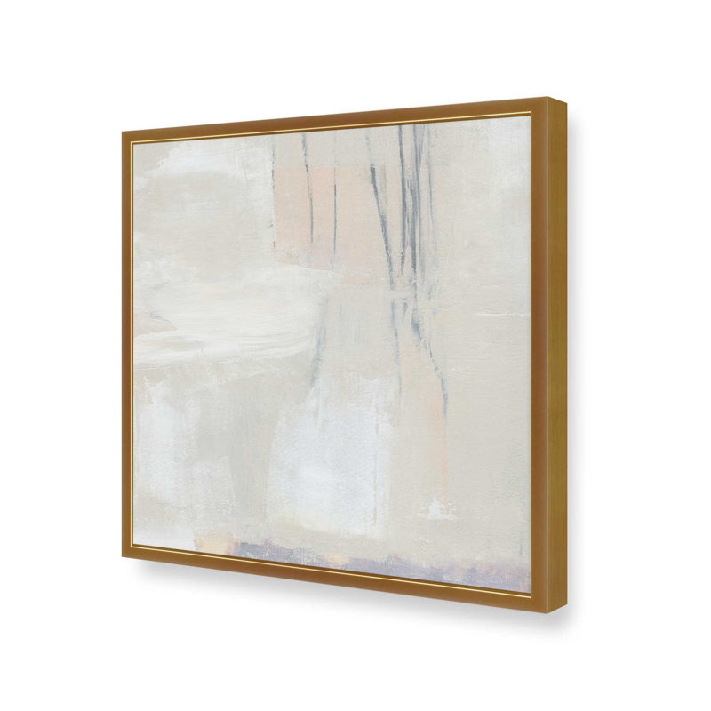 «Gentle Abstract Layers II», reproduction, Cadre ouvert en angle, or poli, H 13,75 po x l 13,75 po