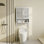 Tablette de rangement pour toilette, salle de bain privée, salle de lavage, peu encombrante, blanc
