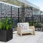 Ensemble de paravents en plastique noir Screen Series