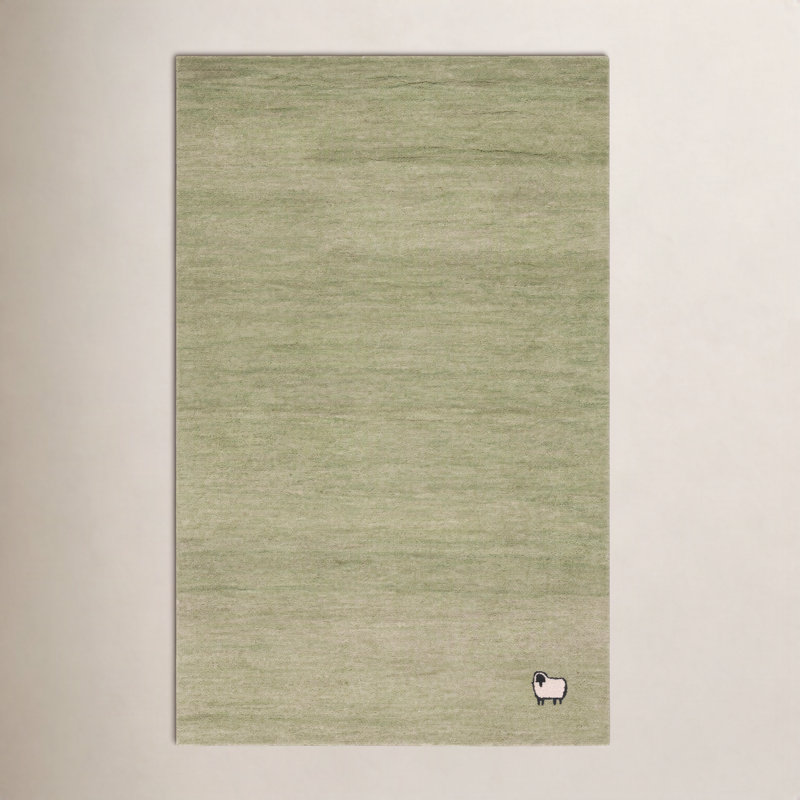 Racheal Hand Tufted Wool/Cotton Area Rug, Rectangle 6 pi x 9 pi