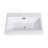 24" Gloss White Resin Bathroom Sink Basin