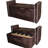 22" Shoe Storage Bench, Brown Suede Fabric, Detachable Wood Partition For Convenient Keeping, No Assembly Holder Bench With Efficient Storage,