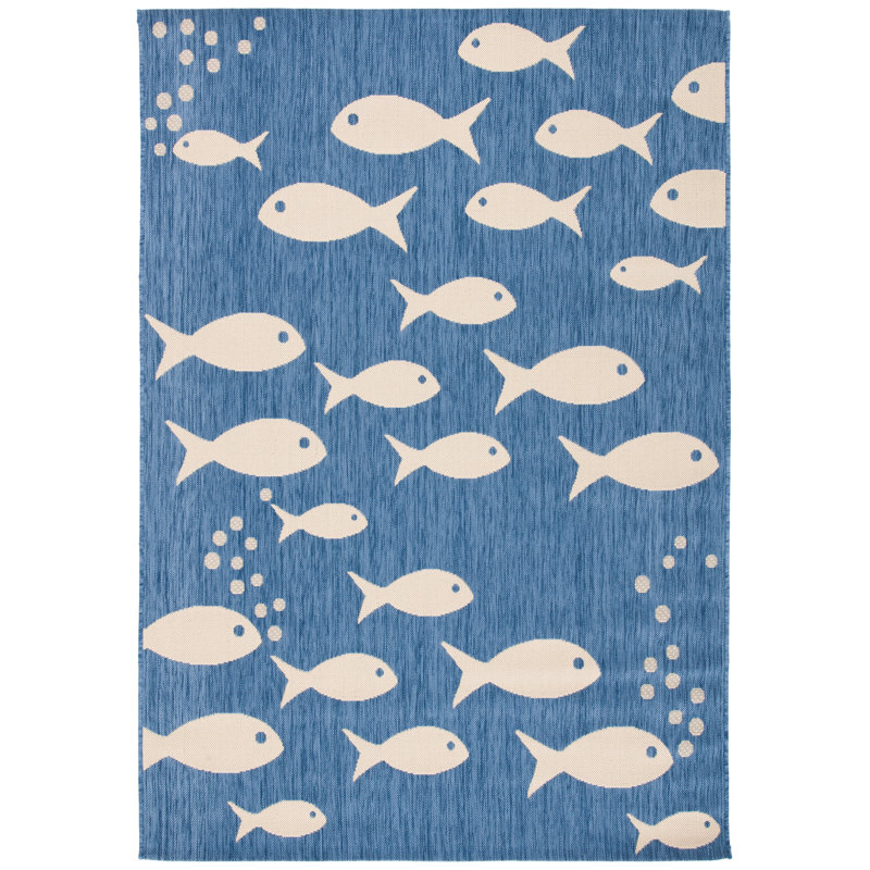 Torquay Performance Indoor/Outdoor Area Rug, Rectangle 6'7" x 9'6"