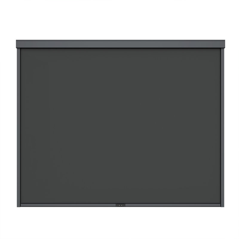 Paravent à pergola gris foncé, H 84 po x l 131 po x P 4 po