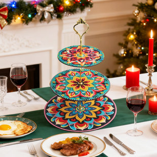 DIY diamond painting decorative tray