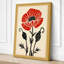 Crimson Carnation Botanical - Wrapped Canvas-452668750-452668754