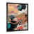 Impression noire sur toile encadrée sélectionné