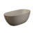 69 - Inch Freestanding Orange Soaking Tub, Solid Surface, Resin Stone, Quick Installation Surface Soaker, Stone Construction, Comfortable For Bather