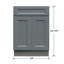 Meuble-lavabo 24 x 21 Sage Shaker