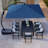 Kappel 10 x 13 Ft Rectangular Tilt Adjustable Curved Cantilever Umbrella with Base-1855523084