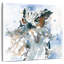 Chouette des marais sur fond bleu-109206815